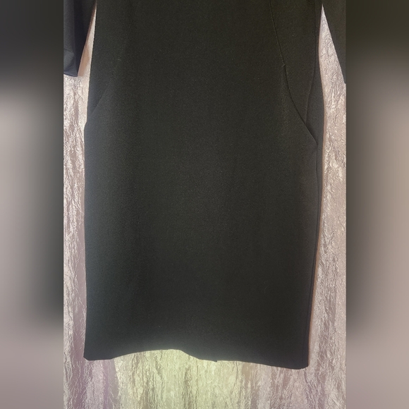 MM Lafleur The Lena Dress Textured Ponte Black Size 4 - Picture 5 of 10